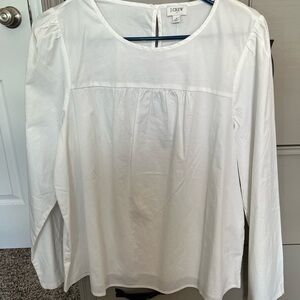 J. Crew Women's Classic White Blouse